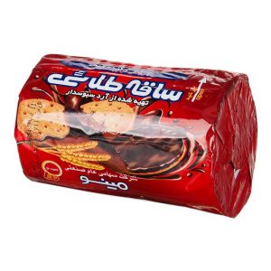 بیسکوئیت ساقه طلایی مینو شکلاتی 220 گرمی کارتن 24 عددی