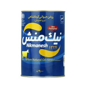 روغن حیوانی نیک منش 900 گرمی آبی کارتن 12 عددی